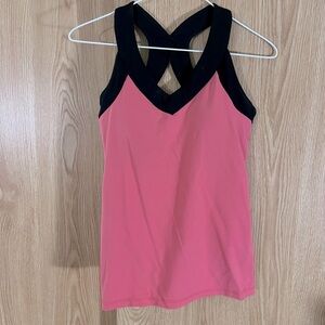 Pink/ Black Workout Yoga Top